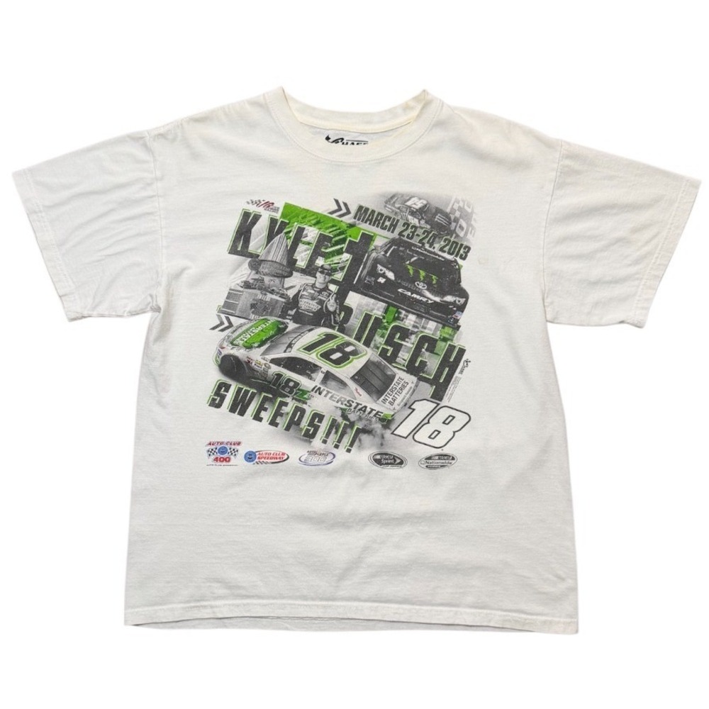 Y2K 2013 Kyle Busch NASCAR Racer Sweeps Racing Auto Sports Car Graphic T-shirt